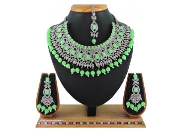 Multicolor designer function wear ad necklace set 1