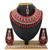 Red designer function wear ad necklace set