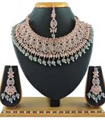 Grey designer function wear ad necklace set