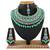 Green designer function wear ad necklace set