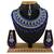 Blue designer function wear ad necklace set