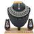 Black designer function wear ad necklace set
