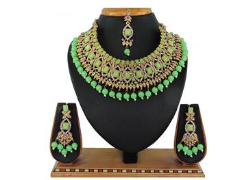Multicolor designer function wear ad necklace set 1
