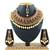 Maroon designer function wear ad necklace set