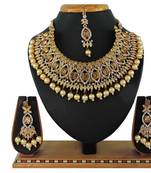 Multicolor designer function wear ad necklace set