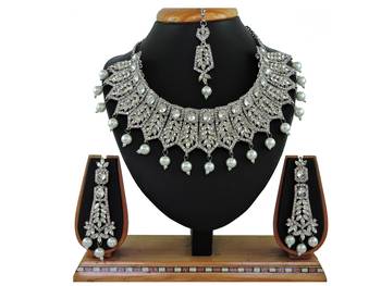 Multicolor designer function wear ad necklace set 1