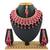 Red designer function wear ad necklace set