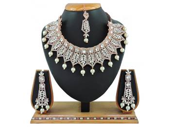 Multicolor designer function wear ad necklace set 1