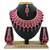 Red designer function wear ad necklace set