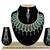 Green designer function wear ad necklace set