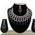 Black designer function wear ad necklace set