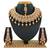 Orange designer function wear ad necklace set
