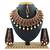 Maroon designer function wear ad necklace set