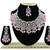 Pink designer function wear ad necklace set