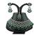 Green designer function wear ad necklace set