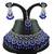 Blue designer function wear ad necklace set