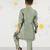 Boy's mint green silk nehru jacket set - thread embroidered ethnic wear with pant festive collection