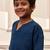 Boy's navy blue traditional yoga kurta with cargo pants - short sleeve cotton ethnic set