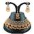 Orange designer function wear ad necklace set