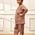 Boy's rose pink traditional yoga kurta with trouser - short sleeve cotton ethnic set with patch pocket