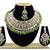 Green designer function wear ad necklace set