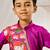 Boy's purple muslin kurta dhoti set - krishna janmashtami outfit traditional festive ethnic wear (size 22-30)