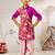 Boy's purple muslin kurta dhoti set - krishna janmashtami outfit traditional festive ethnic wear (size 22-30)
