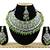 Green designer function wear ad necklace set
