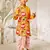  mustard muslin kurta dhoti set - traditional krishna festival dress janmashtami ethnic wear (size 22-30)