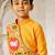 Boy's mustard muslin kurta dhoti set - traditional krishna festival dress janmashtami ethnic wear (size 22-30)