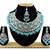 Turquoise designer function wear ad necklace set