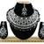 Black designer function wear ad necklace set