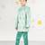 Boy's mint green velvet indo-western set - premium festive wear with thread embroidery (ages 2-8)