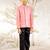 Boy's silk blend jodhpuri - pink raksha bandhan traditional ethnic wear with mirror work (ages 2-12)