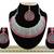 Red designer function wear ad necklace set