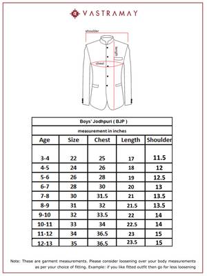  silk blend jodhpuri - pink raksha bandhan traditional ethnic wear with mirror work (ages 2-12) 5