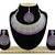 Purple designer function wear ad necklace set