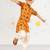 Boy's mustard kurta patiala set - festive foil print with sequin work (ages 2-8)