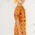 Boy's mustard kurta patiala set - festive foil print with sequin work (ages 2-8)