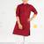 Boy's maroon sequin chikankari kurta pyjama set - diwali 2025 royal wedding premium festive ethnic size 20-36