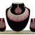 Red designer function wear ad necklace set