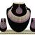 Purple designer function wear ad necklace set