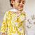Girl's traditional yellow cotton kurta sharara set with dupatta floral print for festival wear (22-30)