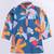 Boy's blue pure viscose kurta pyjama set with floral print - summer ethnic wear traditional dress (size 22-30)