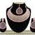 Pink designer function wear ad necklace set