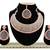 Orange designer function wear ad necklace set