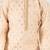 Boy's peach silk blend kurta pyjama set - sequin embroidery festive ethnic wear (size 22-30)