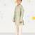 Boy's mint green silk blend kurta pyjama set - sequin embroidery festive ethnic wear (size 22-30)