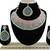 Green designer function wear ad necklace set