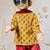 Girl's traditional mustard cotton kurta patiala set with dupatta floral print for festival wear (22-30)